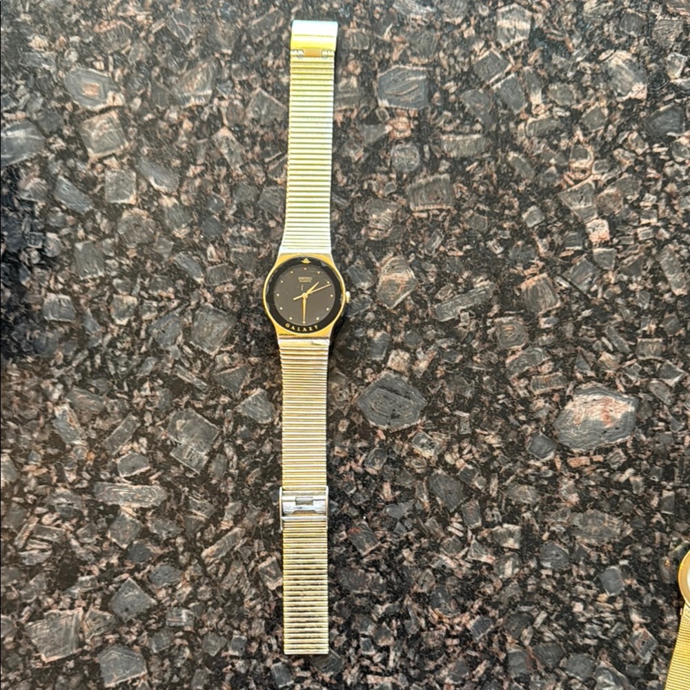 Gold and Black Watch